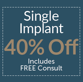 Single implant coupon