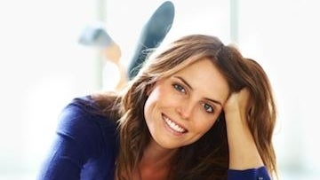 woman smiling