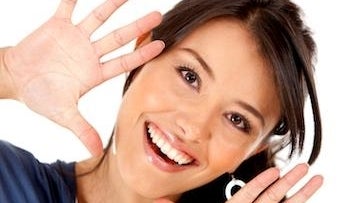 Woman smiling