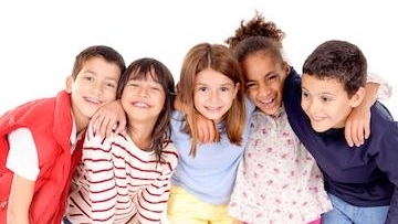 Group of small childrens