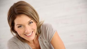 Woman smiling